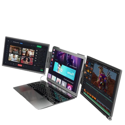 14-inch Dual-Screen Portable Monitor: Maximize your productivity on the go!