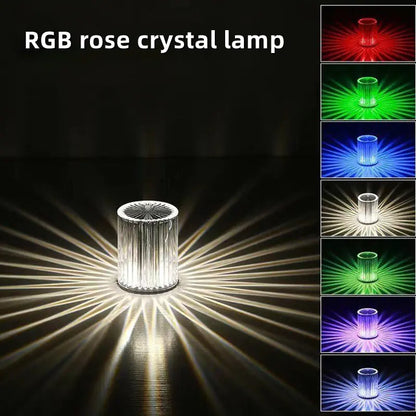 Crystal bedside lamp