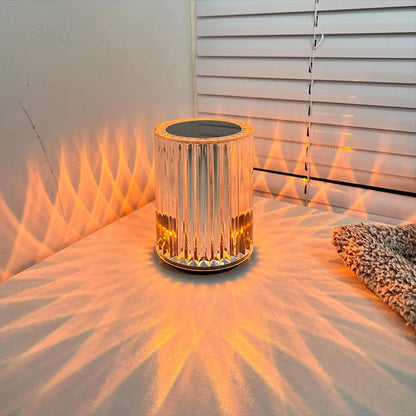 Crystal bedside lamp